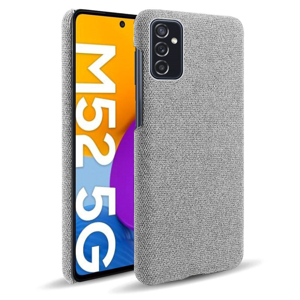 Samsung Galaxy M52 (5G) Ultra KSQ Stof Plastik Cover - Grå