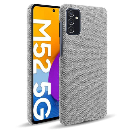 Samsung Galaxy M52 (5G) Ultra KSQ Stof Plastik Cover - Grå