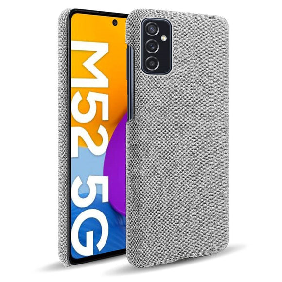 Samsung Galaxy M52 (5G) Ultra KSQ Stof Plastik Cover - Grå