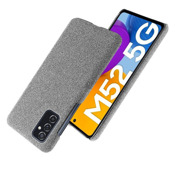 Samsung Galaxy M52 (5G) Ultra KSQ Stof Plastik Cover - Grå