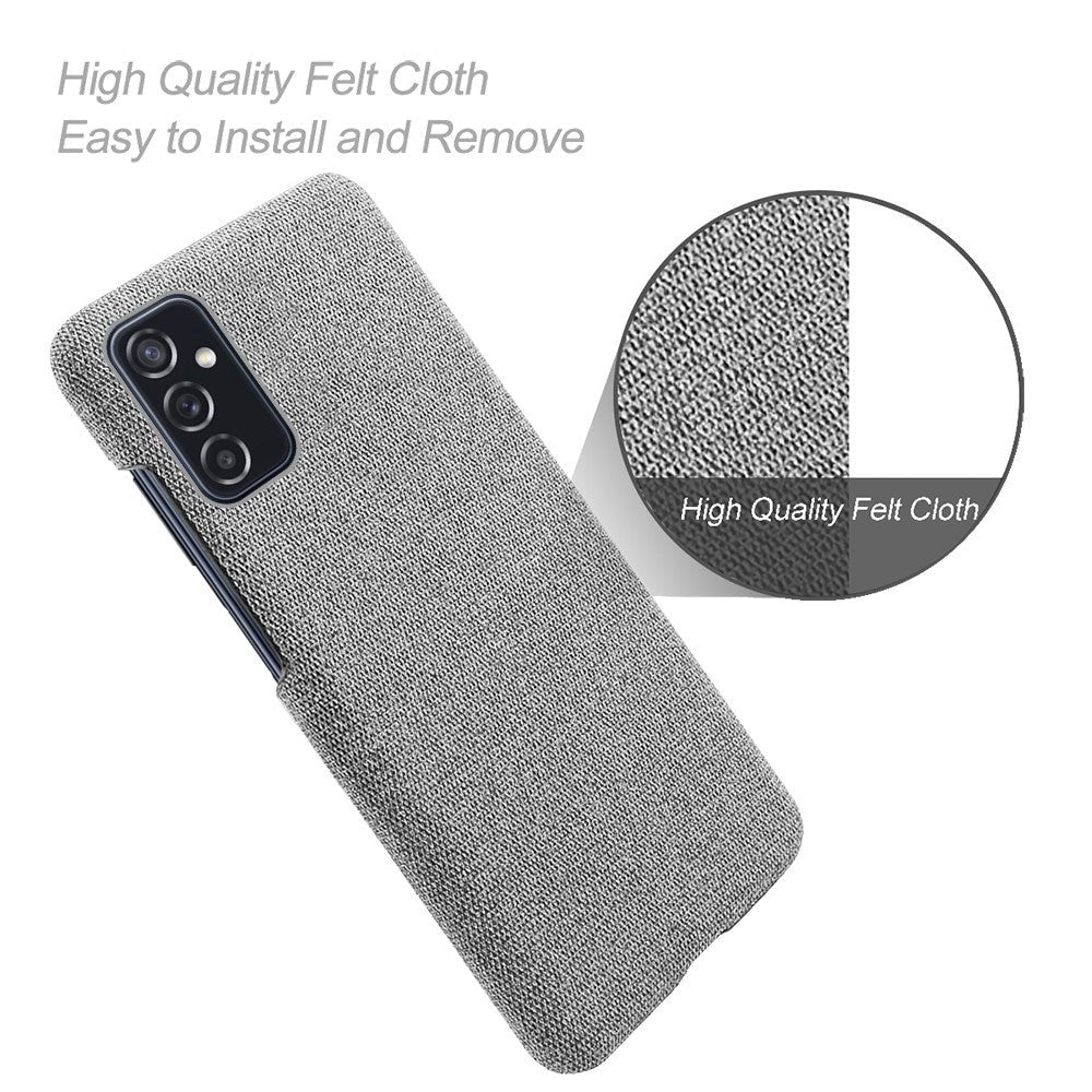 Samsung Galaxy M52 (5G) Ultra KSQ Stof Plastik Cover - Grå
