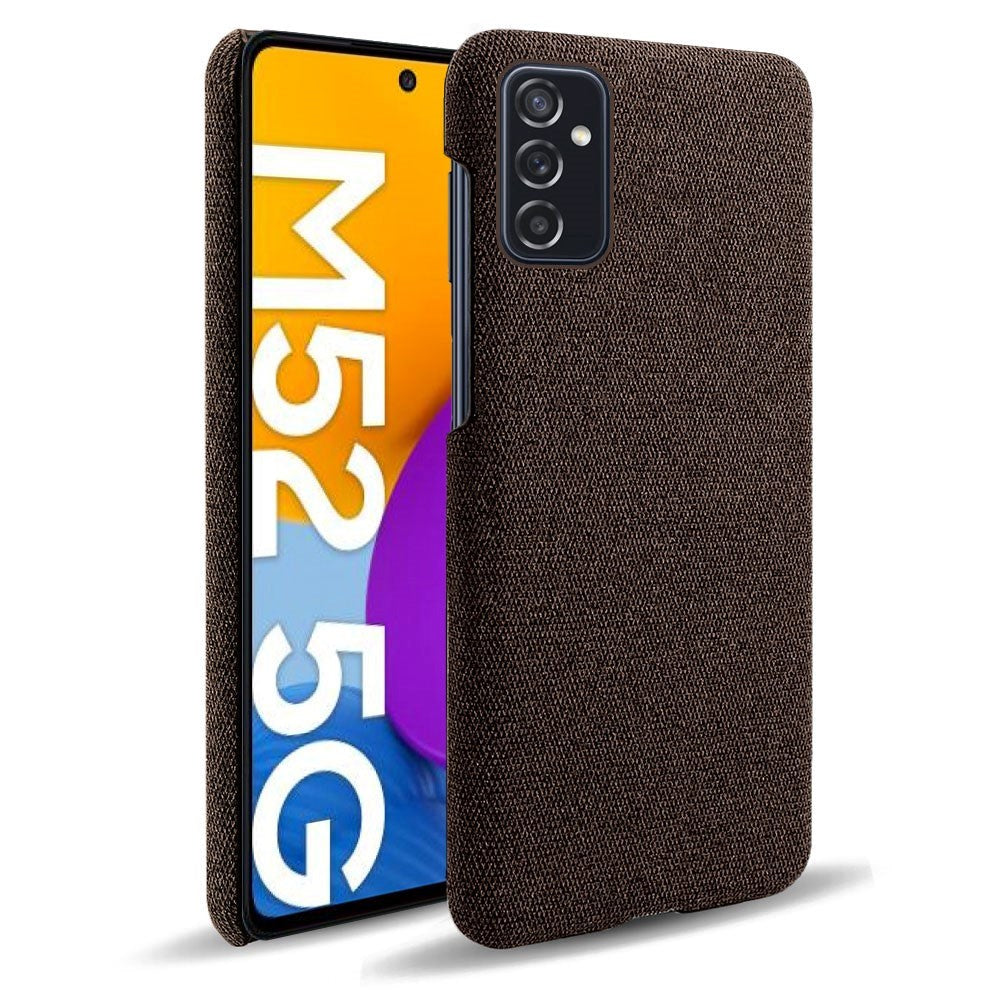 Samsung Galaxy M52 (5G) Ultra KSQ Stof Plastik Cover - Brun