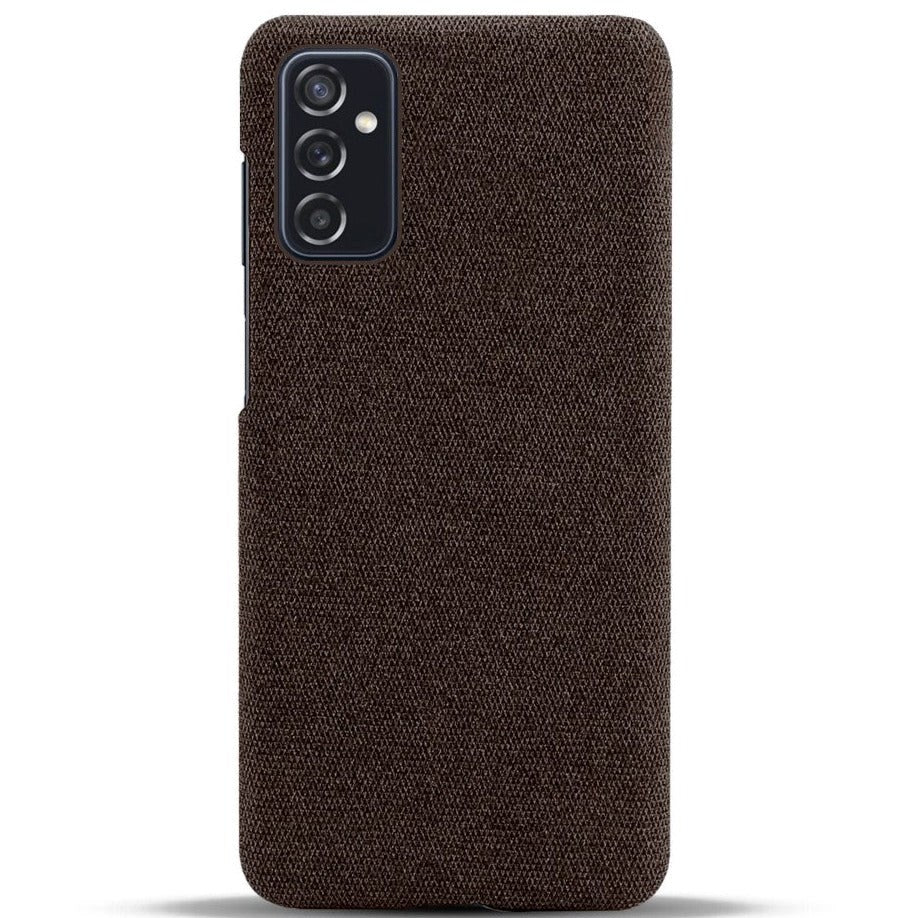 Samsung Galaxy M52 (5G) Ultra KSQ Stof Plastik Cover - Brun