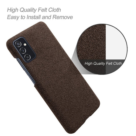Samsung Galaxy M52 (5G) Ultra KSQ Stof Plastik Cover - Brun