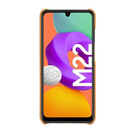 Samsung Galaxy M22 / M32 Læder Cover - Orange
