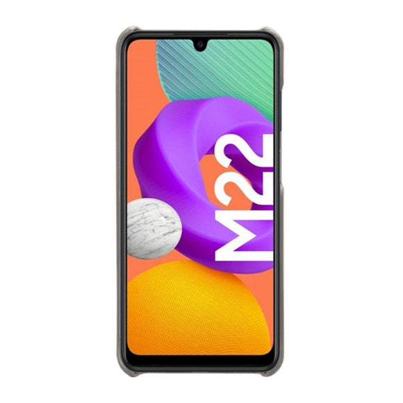 Samsung Galaxy M22 / M32 Læder Cover - Grå