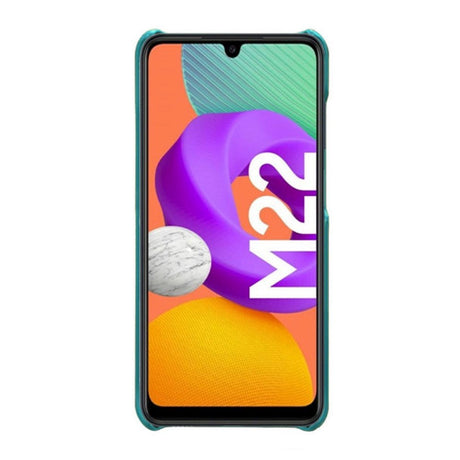 Samsung Galaxy M22 / M32 Læder Cover - Grøn