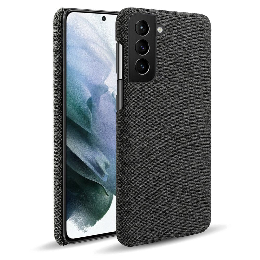 Samsung Galaxy S22 KSQ Stof Plastik Cover - Sort