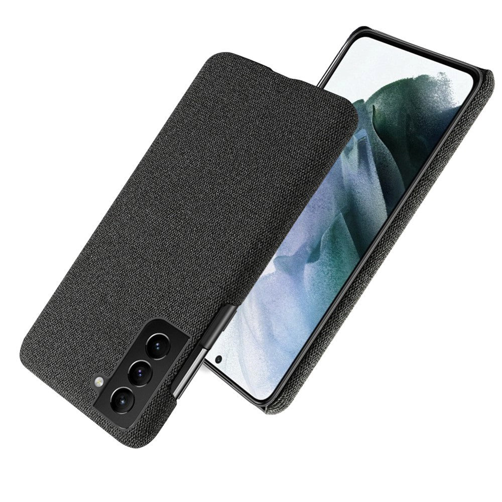 Samsung Galaxy S22 KSQ Stof Plastik Cover - Sort
