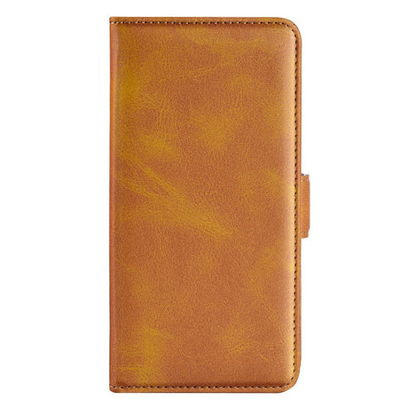 Samsung Galaxy M52 (5G) Blødt Læder Cover m. Pung - Brun