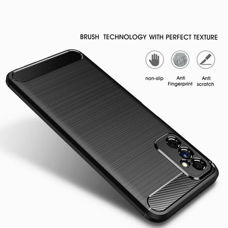 Samsung Galaxy M52 (5G) Brushed Carbon Cover - Blå