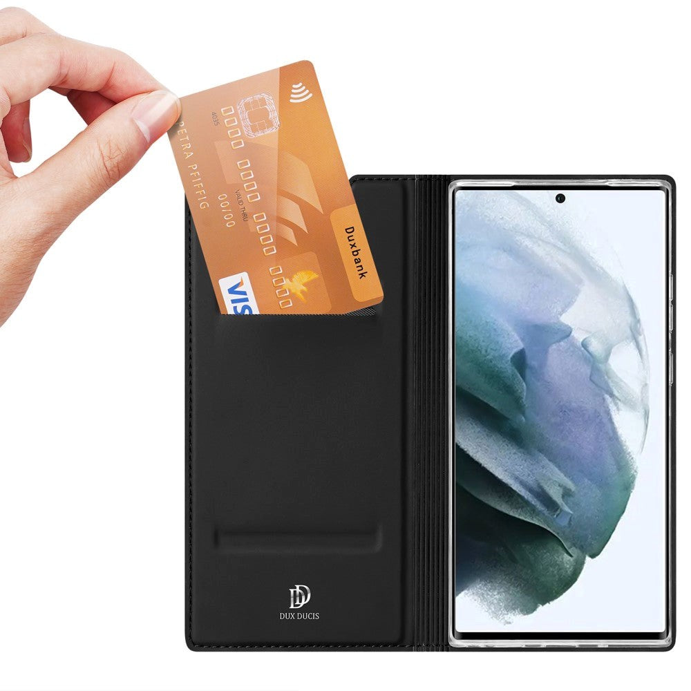 Samsung Galaxy S22 Ultra DUX DUCIS Skin Pro Series Thin Wallet - Sort