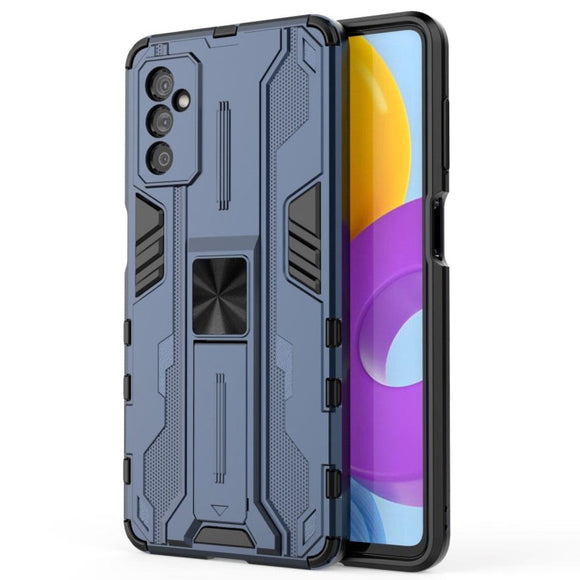 Samsung Galaxy M52 (5G) Håndværkercover m. Kickstand - Blå