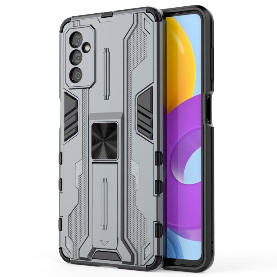 Samsung Galaxy M52 (5G) Håndværkercover m. Kickstand - Grå