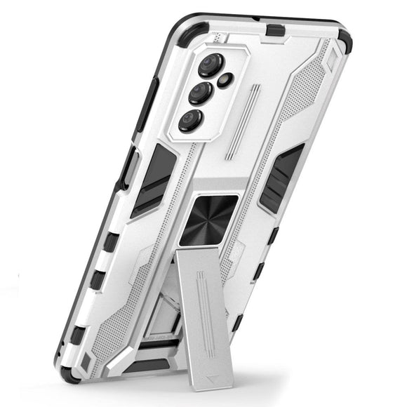 Samsung Galaxy M52 (5G) Håndværkercover m. Kickstand - Sølv