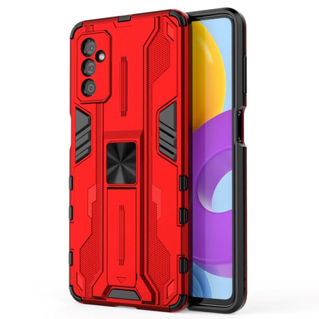 Samsung Galaxy M52 (5G) Håndværkercover m. Kickstand - Rød