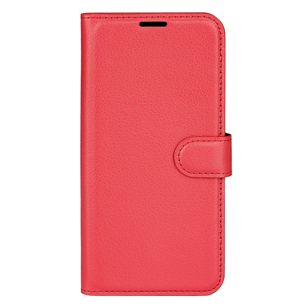 Samsung Galaxy A03 Litchi Læder Cover m. Pung - Rød