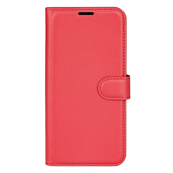 Samsung Galaxy A03 Litchi Læder Cover m. Pung - Rød
