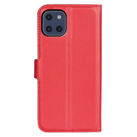 Samsung Galaxy A03 Litchi Læder Cover m. Pung - Rød