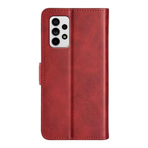 Samsung Galaxy A33 (5G) Neutralt Læder Cover m. Pung - Rød