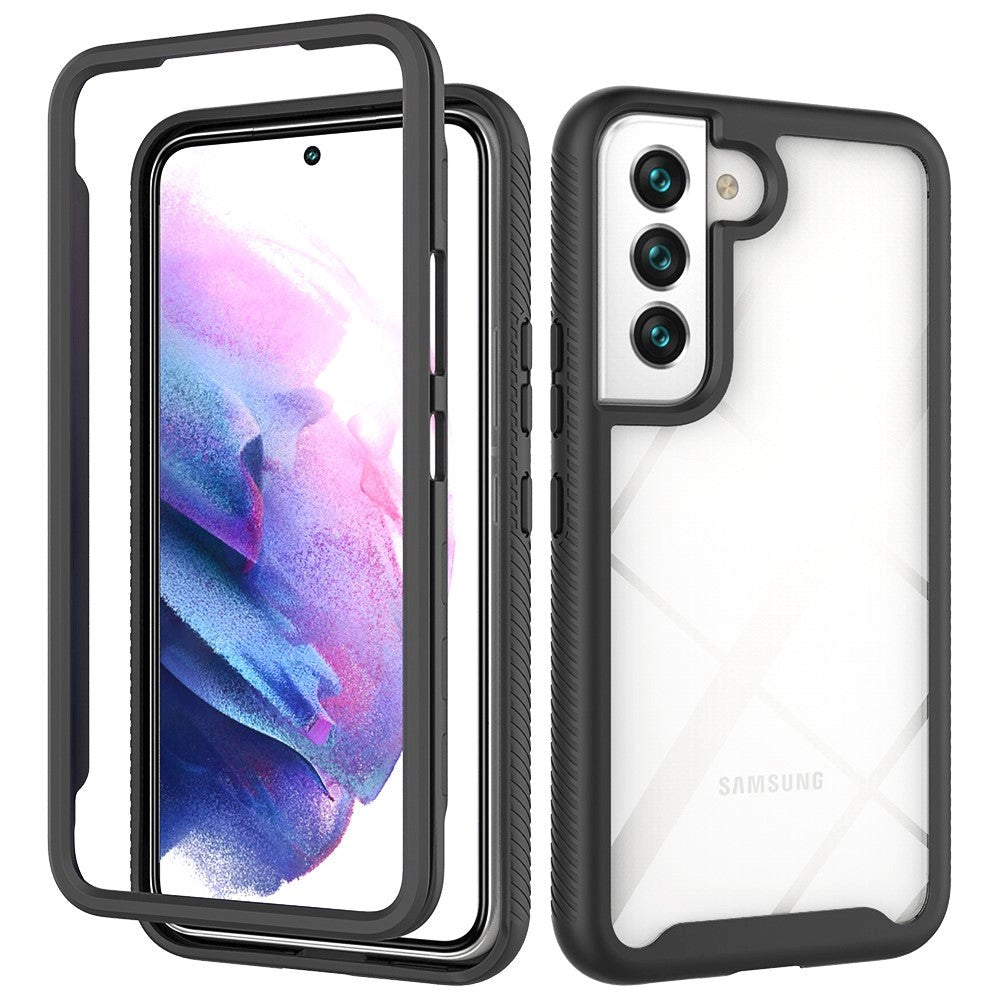 Samsung Galaxy S22 Acrylic Combo Cover Gennemsigtig / Sort