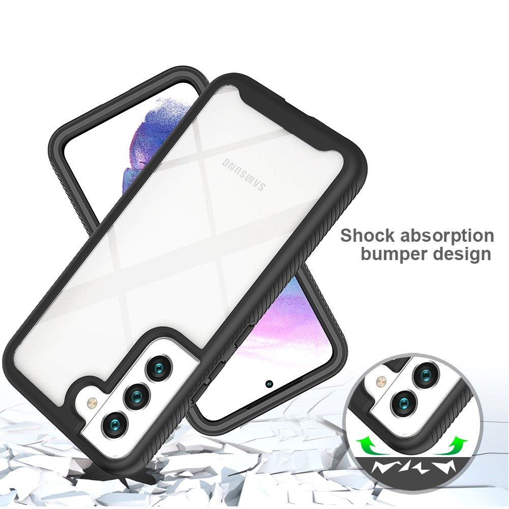 Samsung Galaxy S22 Acrylic Combo Cover Gennemsigtig / Sort