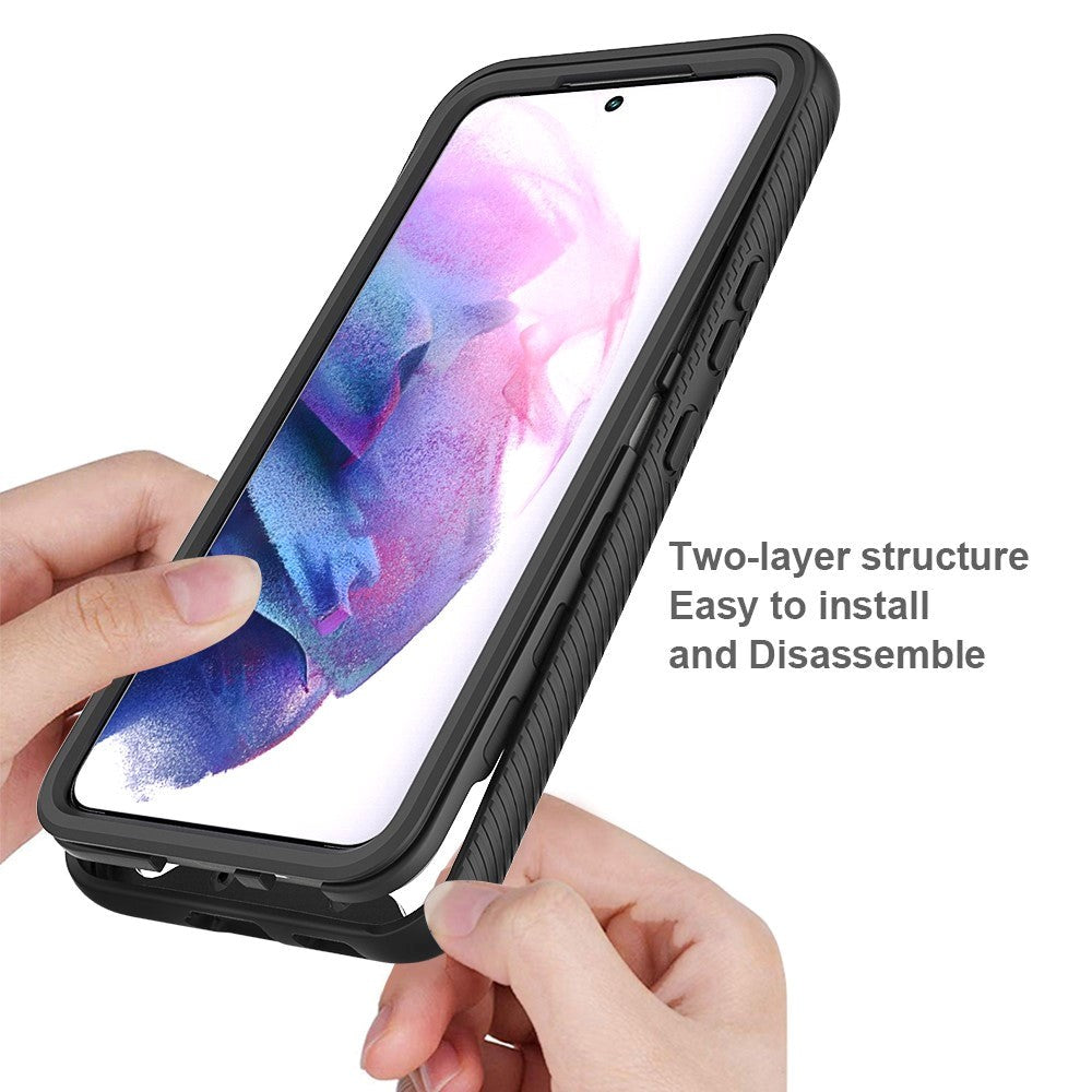 Samsung Galaxy S22 Acrylic Combo Cover Gennemsigtig / Sort