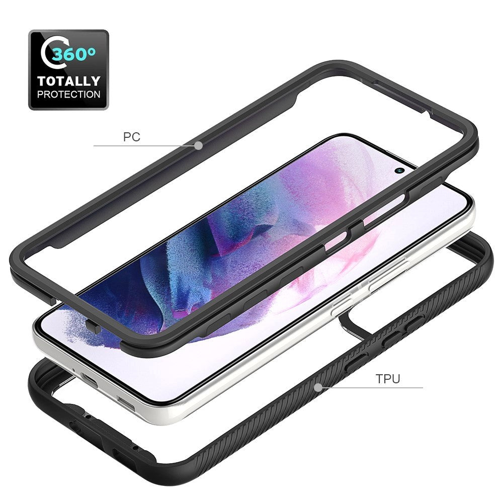 Samsung Galaxy S22 Acrylic Combo Cover Gennemsigtig / Sort