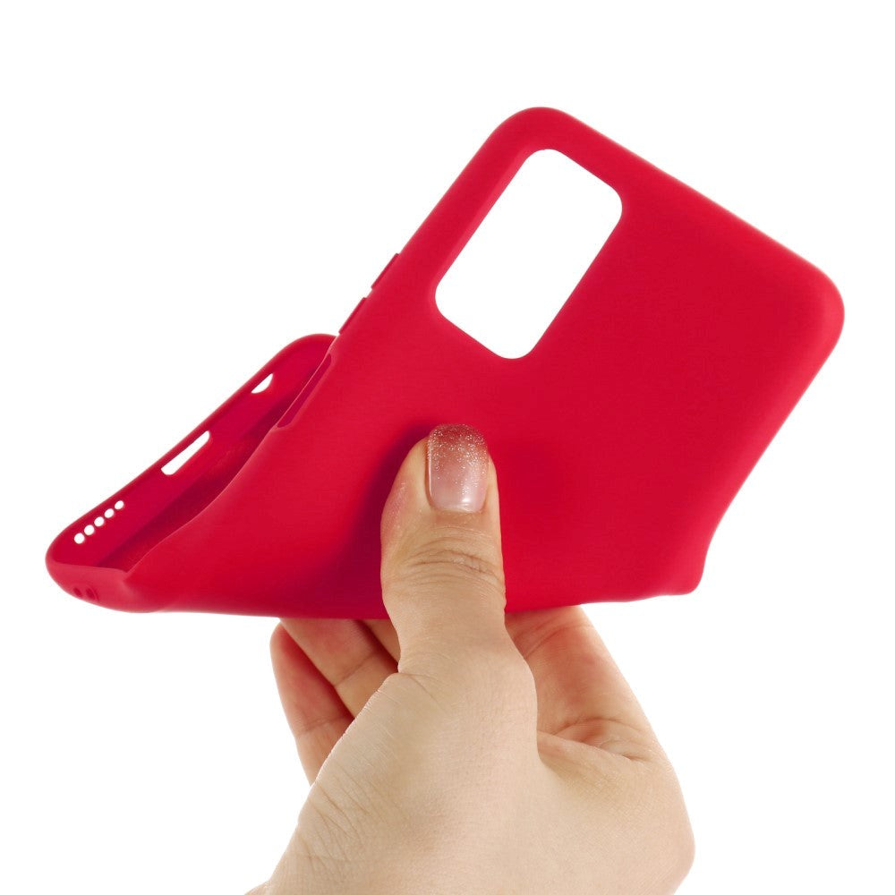 Samsung Galaxy M52 (5G) Liquid Silikone Cover - Rød