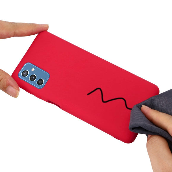 Samsung Galaxy M52 (5G) Liquid Silikone Cover - Rød
