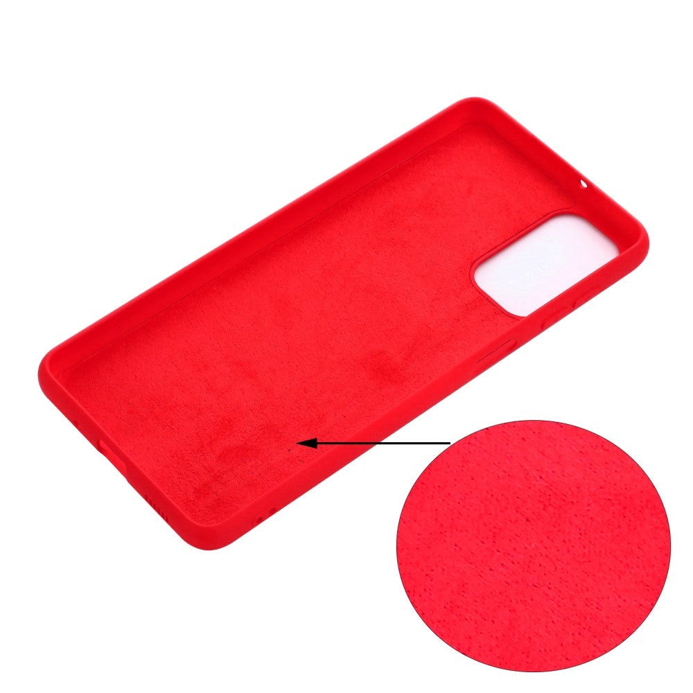 Samsung Galaxy M52 (5G) Liquid Silikone Cover - Rød