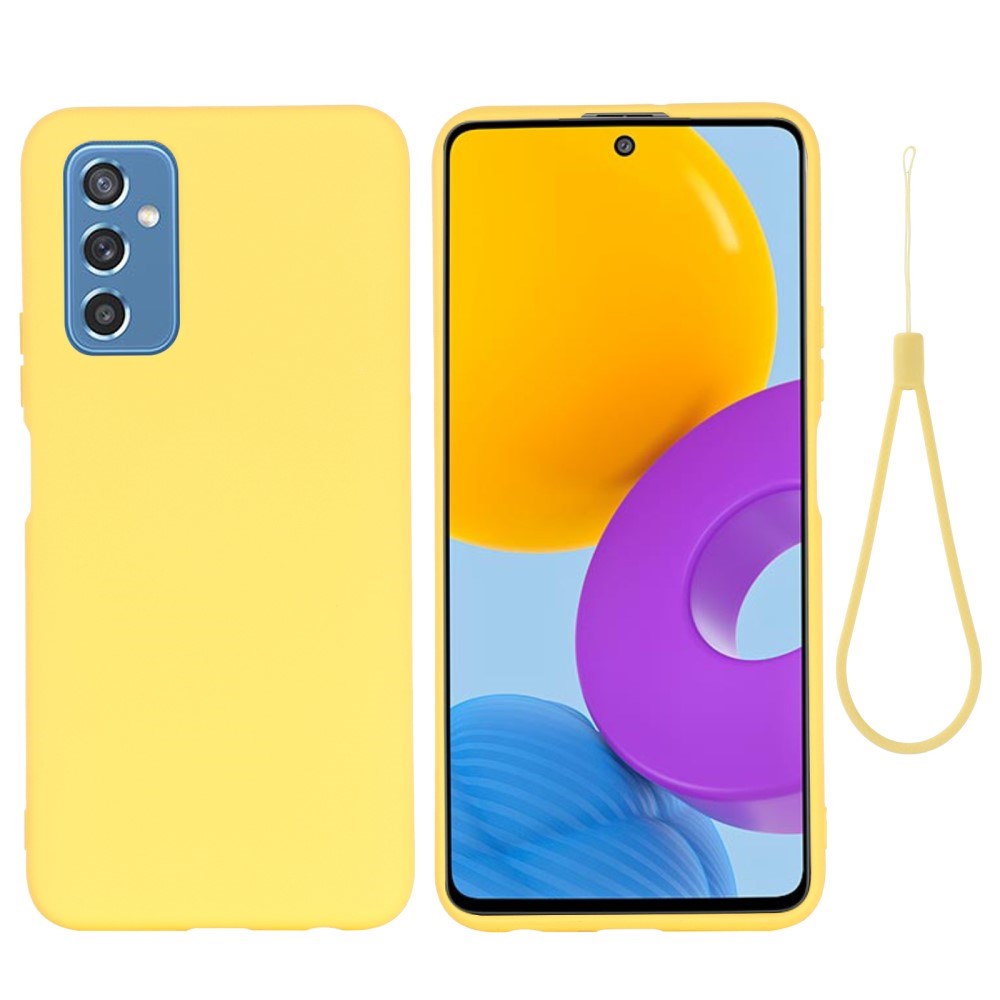 Samsung Galaxy M52 (5G) Liquid Silikone Cover - Gul