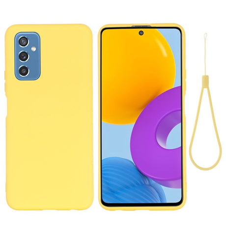 Samsung Galaxy M52 (5G) Liquid Silikone Cover - Gul