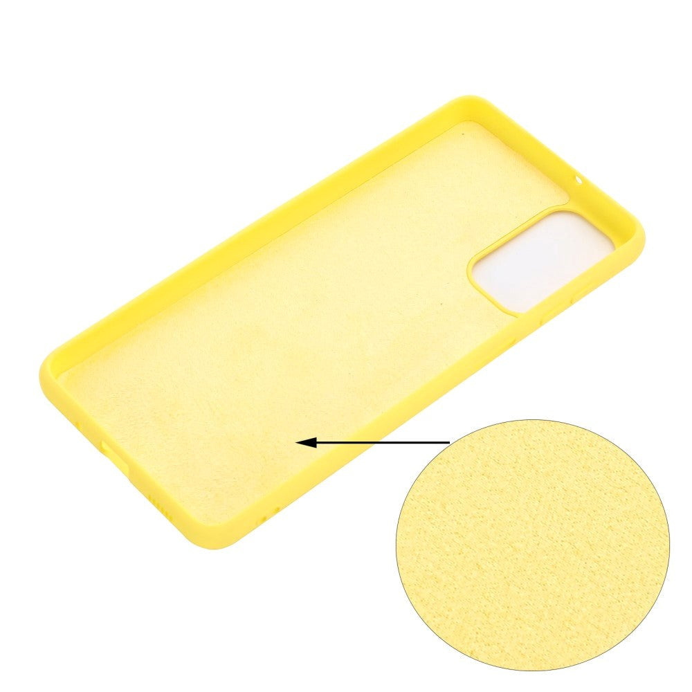 Samsung Galaxy M52 (5G) Liquid Silikone Cover - Gul