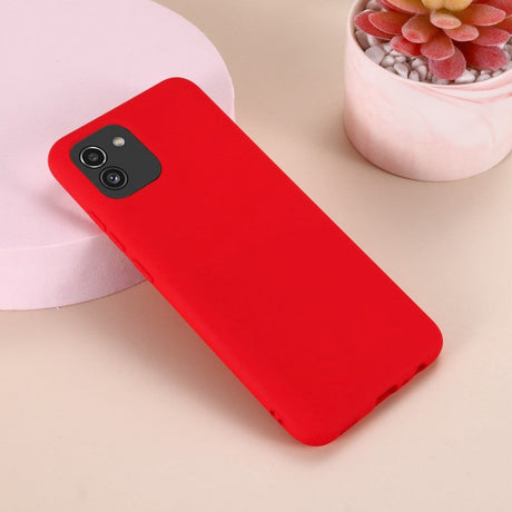 Samsung Galaxy A03 Liquid Silikone Cover - Rød
