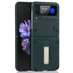 EIDERWOOD Samsung Galaxy Z Flip3 (5G) Hårdt Plastik Cover m. Kickstand - Grøn
