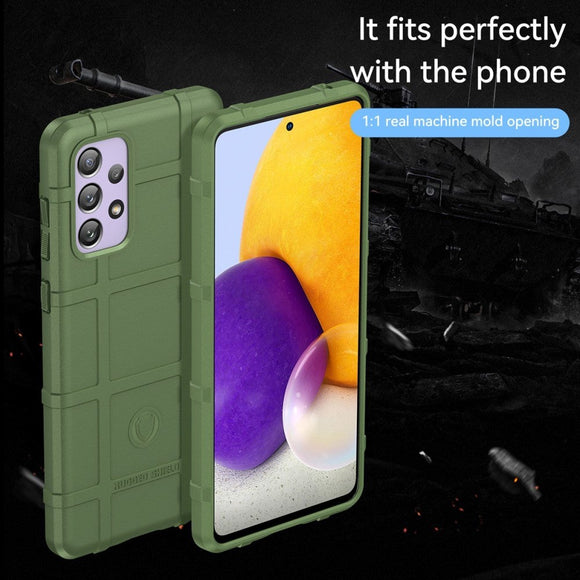 Samsung Galaxy A73 (5G) Rugged Shield Series Håndværker Cover - Grøn