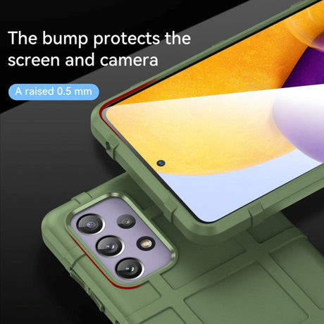 Samsung Galaxy A73 (5G) Rugged Shield Series Håndværker Cover - Grøn