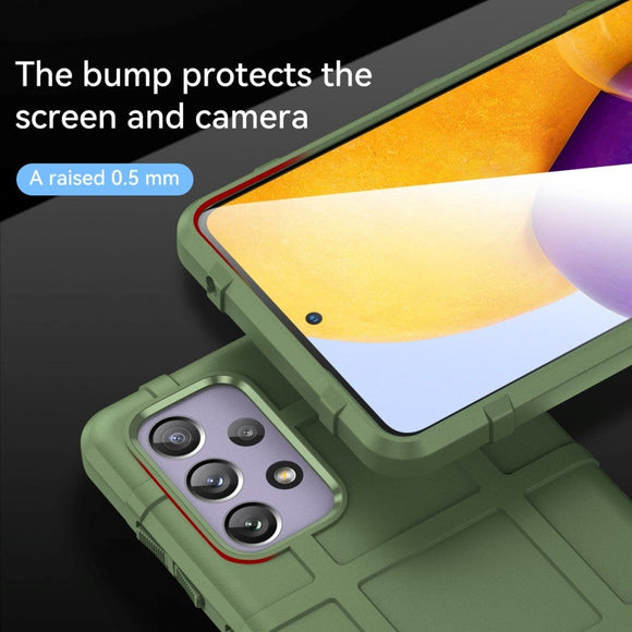 Samsung Galaxy A73 (5G) Rugged Shield Series Håndværker Cover - Grøn