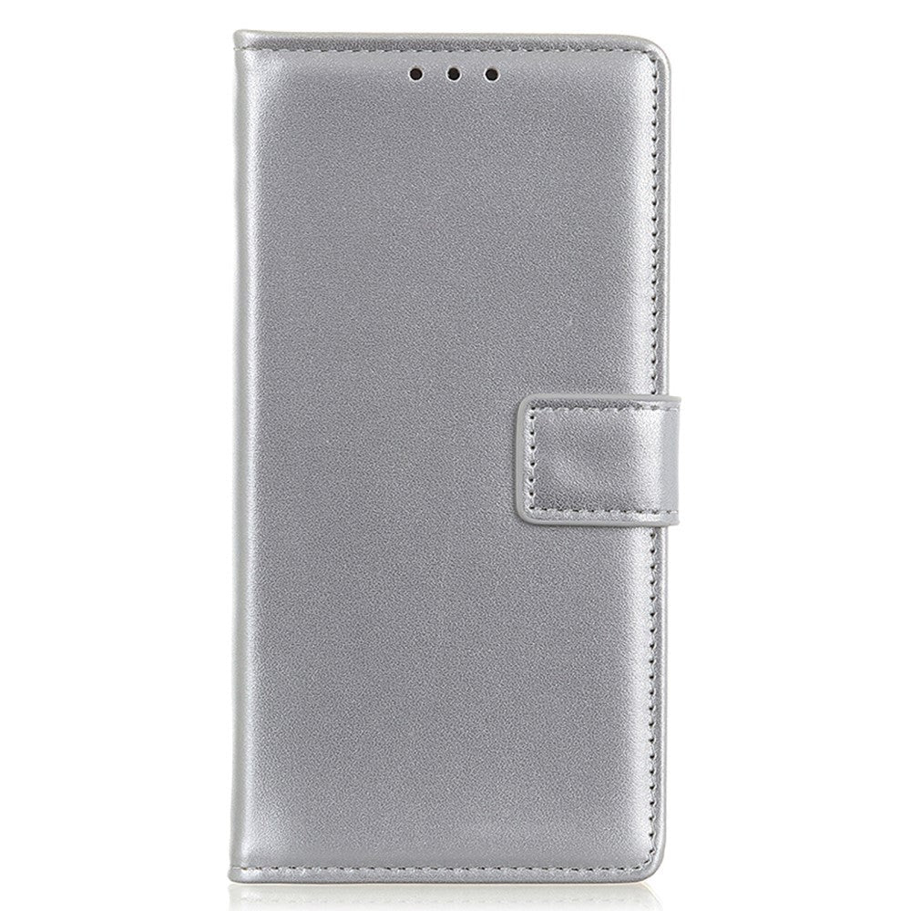 Samsung Galaxy A73 (5G) Læder Cover m. Pung - Sølv