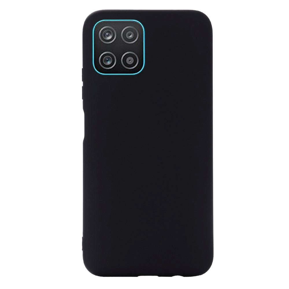 Samsung Galaxy A03 Liquid Silikone Bagside Cover m. Strop - Sort