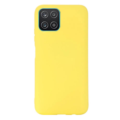 Samsung Galaxy A03 Liquid Silikone Bagside Cover m. Strop - Gul