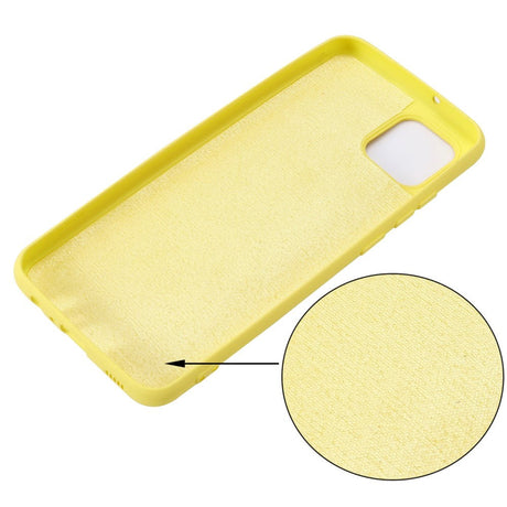 Samsung Galaxy A03 Liquid Silikone Bagside Cover m. Strop - Gul