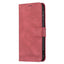 Samsung Galaxy A73 (5G) BINFEN Blødt Læder Cover m. Pung - Udvendig Magnetflap - Rød
