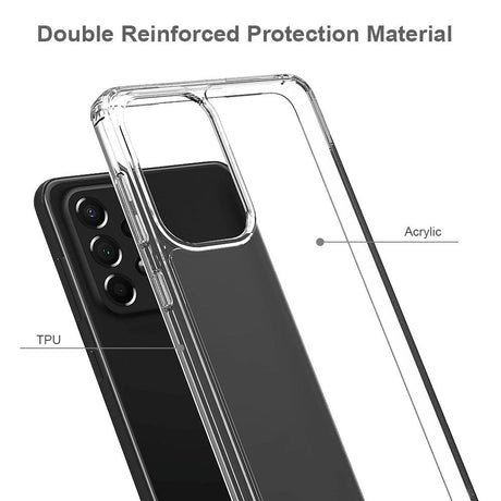 Samsung Galaxy A73 (5G) Acrylic Hybrid Bumper Cover - Gennemsigtig