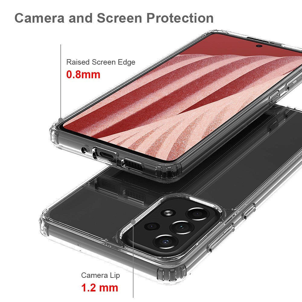 Samsung Galaxy A73 (5G) Acrylic Hybrid Bumper Cover - Gennemsigtig