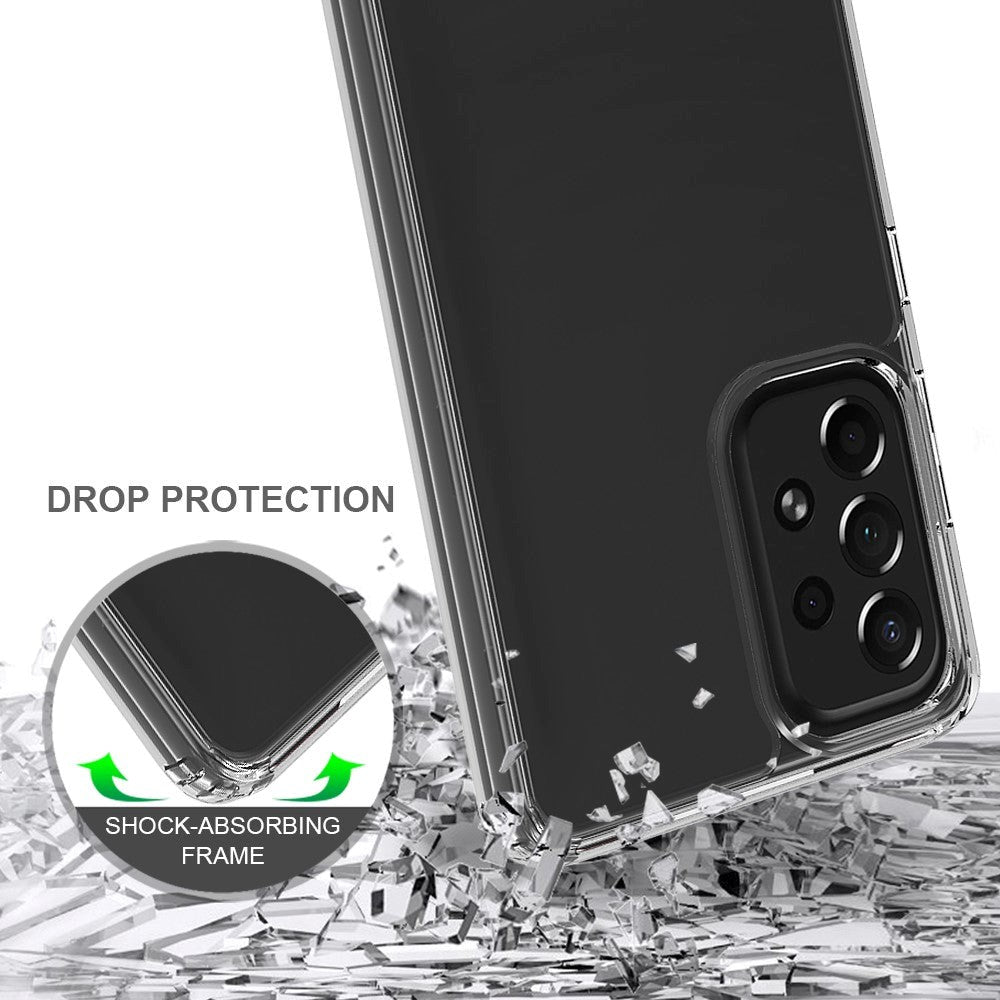 Samsung Galaxy A73 (5G) Acrylic Hybrid Bumper Cover - Gennemsigtig