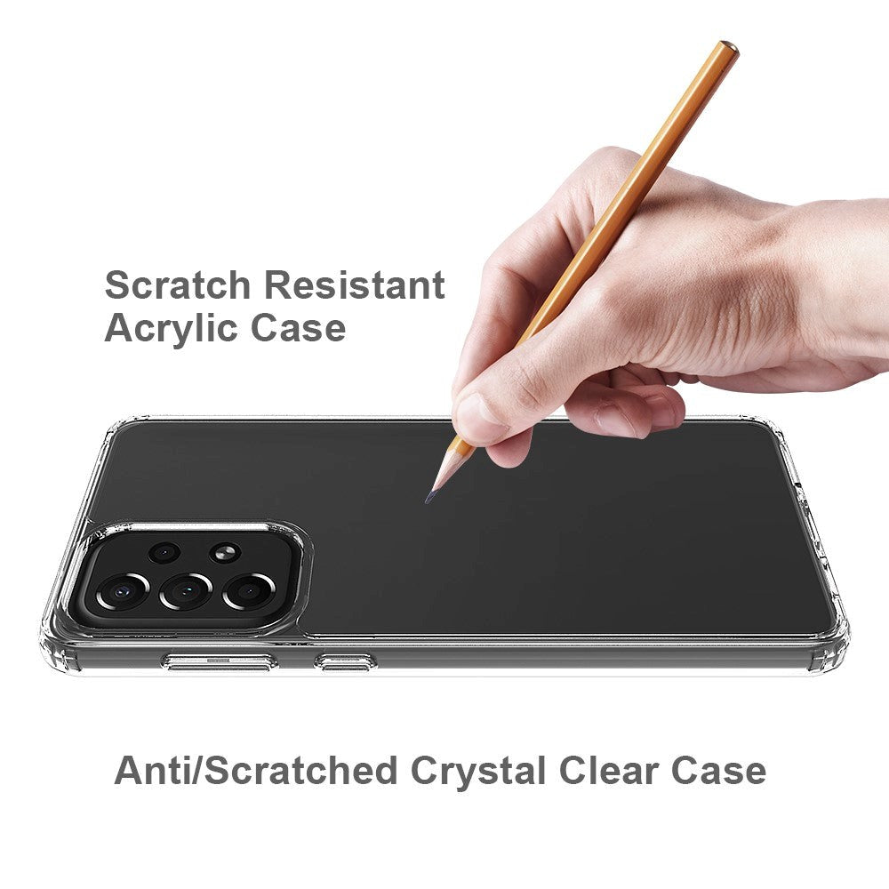 Samsung Galaxy A73 (5G) Acrylic Hybrid Bumper Cover - Gennemsigtig