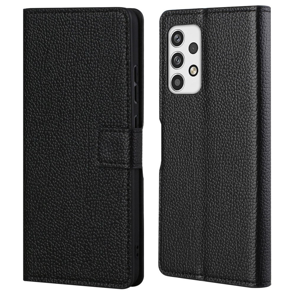EIDERWOOD Samsung Galaxy A23 / A23 (5G) Kunstlæder Cover m. Pung & Ståfunktion - Sort