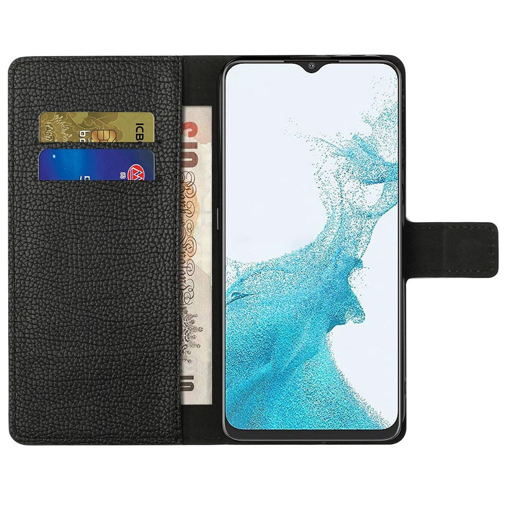 EIDERWOOD Samsung Galaxy A23 / A23 (5G) Kunstlæder Cover m. Pung & Ståfunktion - Sort